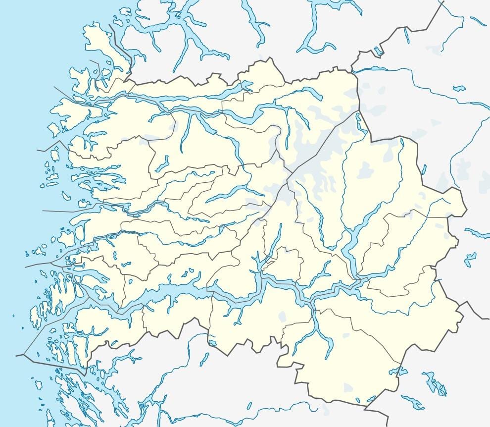 Mapa zlatá Nórsko