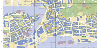 Alesund Nórsko mapa mesta