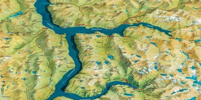 Mapa geiranger Nórsko