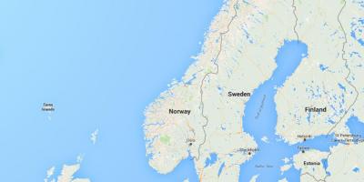 Mapa nórsko Nórsko