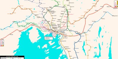 Mapa metro Nórsko