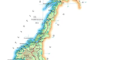 Mapa Nórsko fasáda