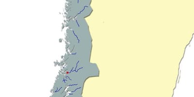 Mapa Nórsko rieka