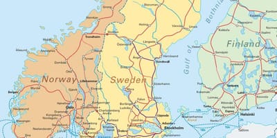Mapa narvik Nórsko