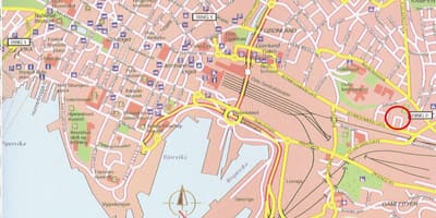 Mapa oslo Nórsko city center