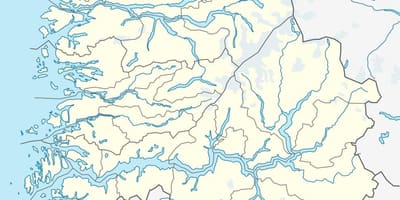Mapa zlatá Nórsko